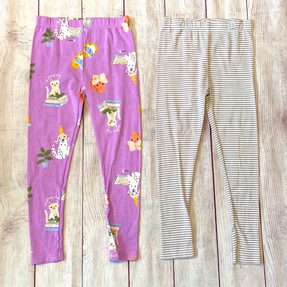 📚🐈‍⬛🐶 NWT Carter’s 4-Piece Girls’ Pajamas - Cats Dogs Books - CUTE! 🐶🐈‍⬛📚 - Picture 2 of 5